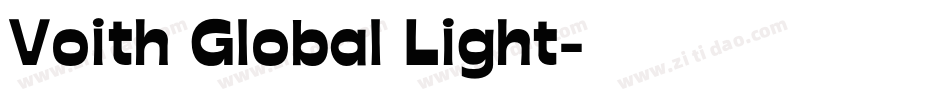 Voith Global Light字体转换